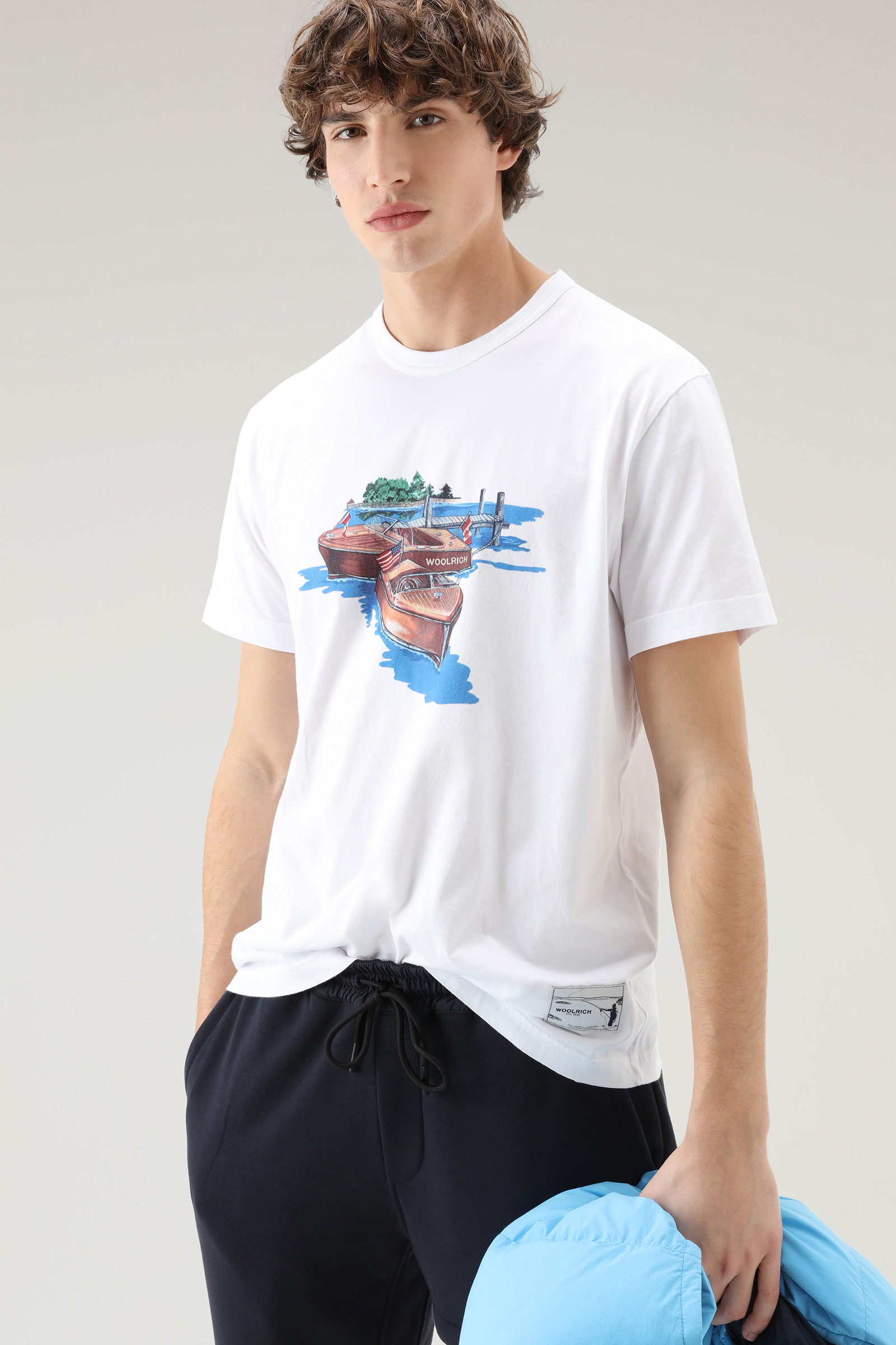 Zavikon T-shirt aus reiner Baumwolle weiß photo 4 | Woolrich