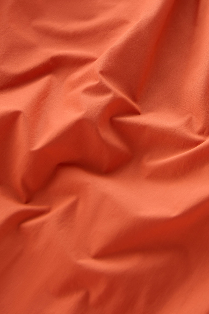 Short Dress in Pure Cotton Poplin Orange photo 9 | Woolrich
