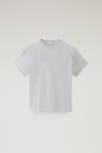 T-shirt Sheep in puro cotone con patch Grigio | Woolrich