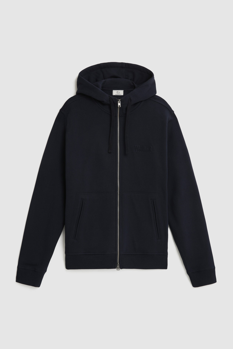 Luxe hoody met volledige rits
