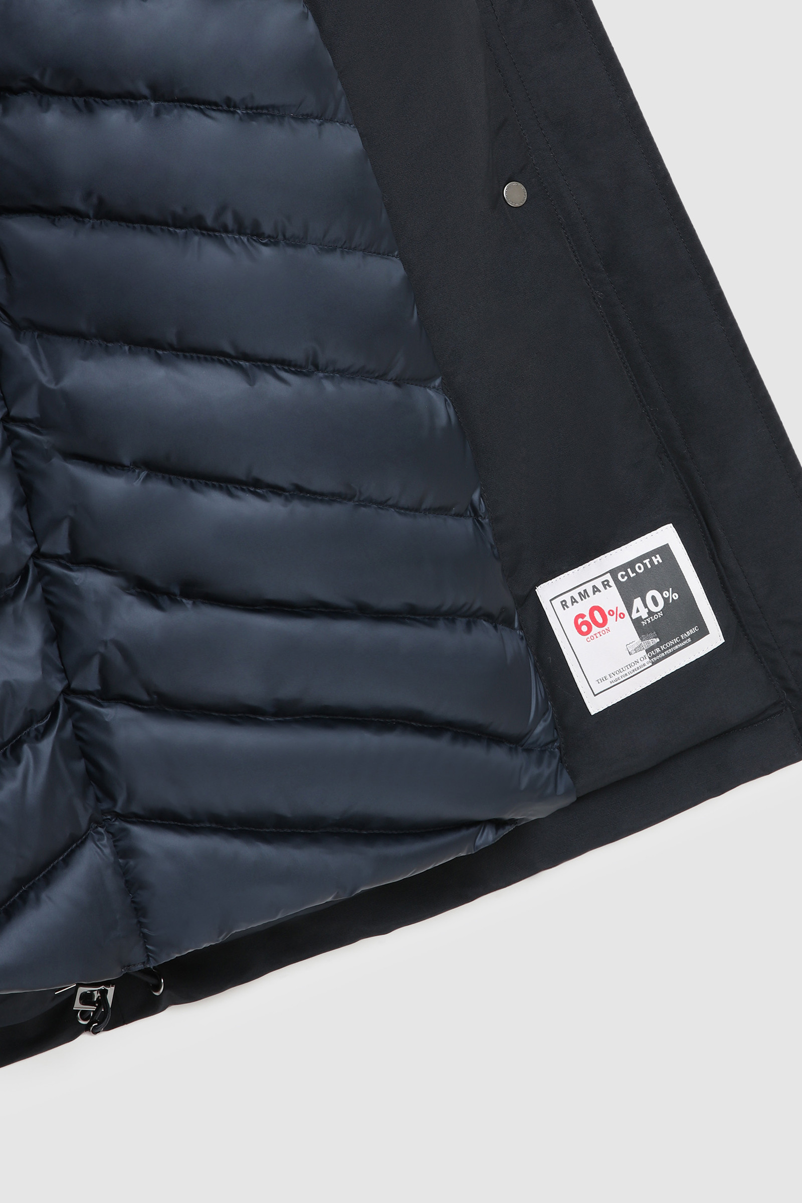 Bow Bridge Parka con pelliccia ecologica Blu photo 10 | Woolrich