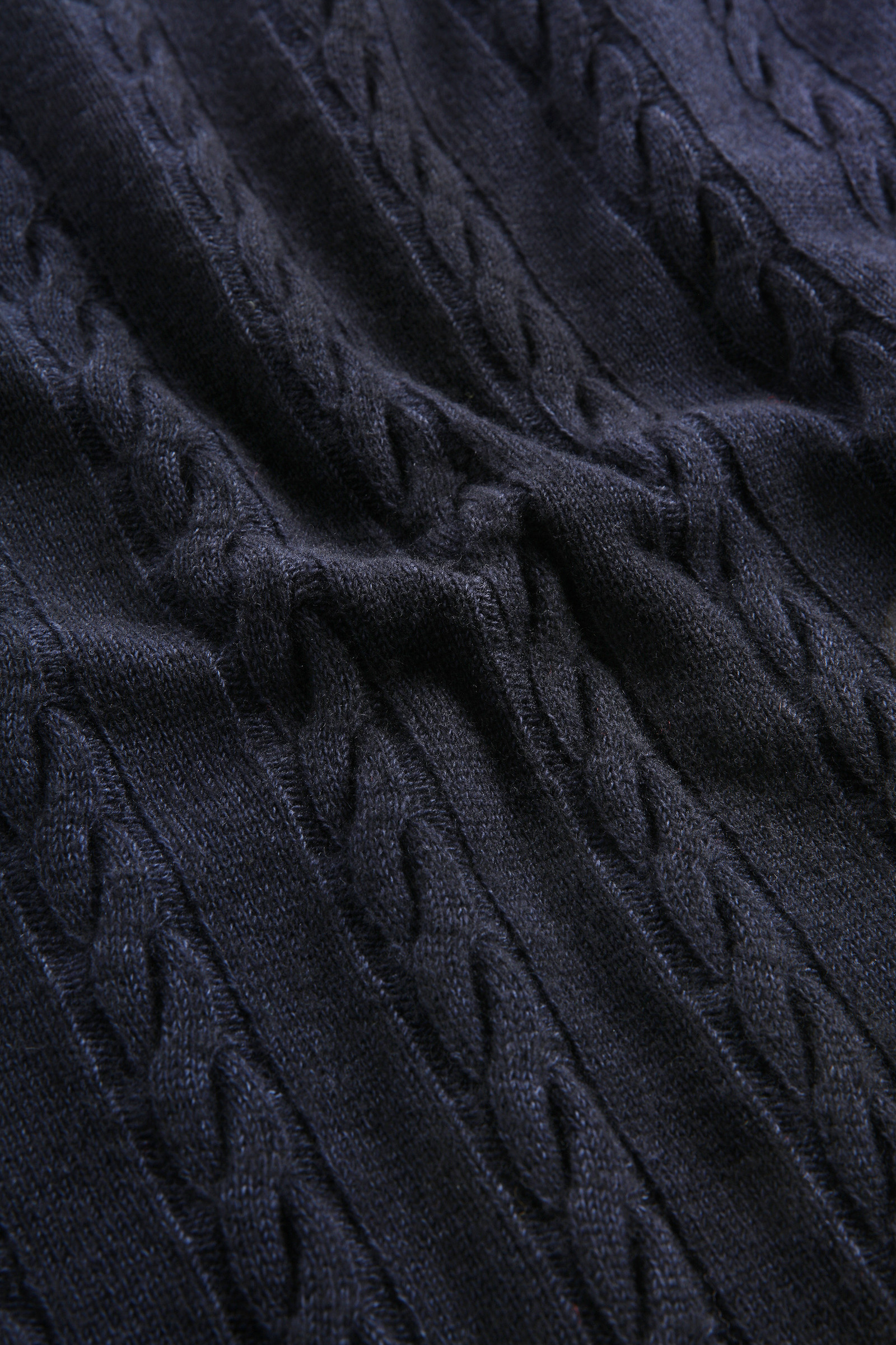 Unisex Garment-Dyed Aran Sweater Blue photo 8 | Woolrich
