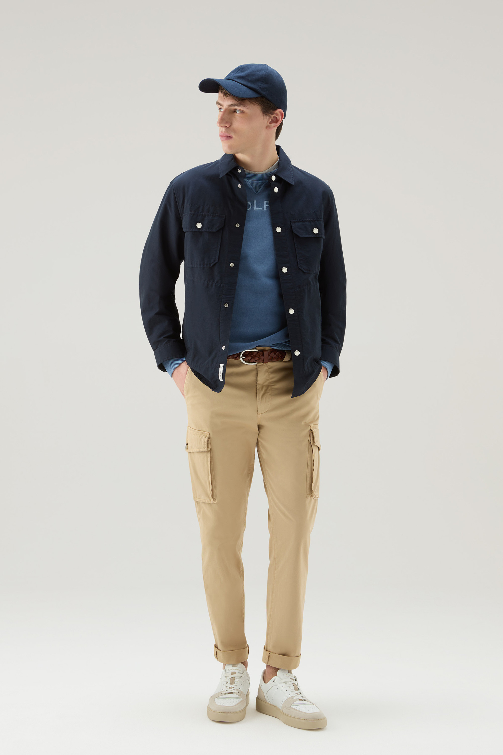 Camicia Cruiser in Light Eco Ramar blu photo 2 | Woolrich