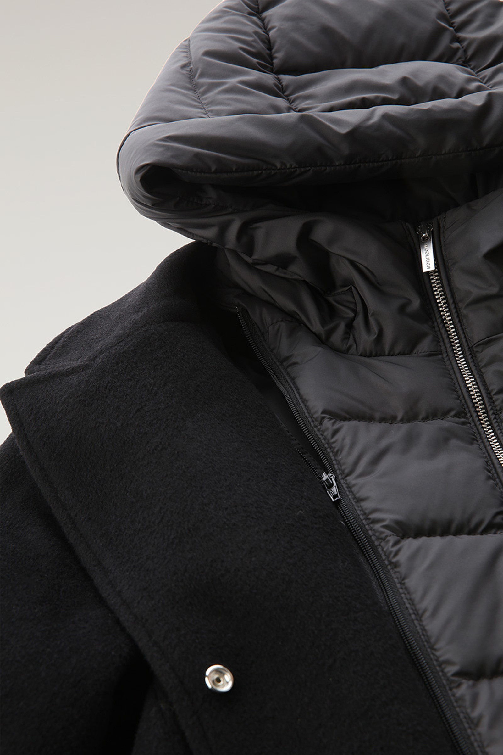 Kuna Parka in Wool and Cashmere Blend Black photo 7 | Woolrich