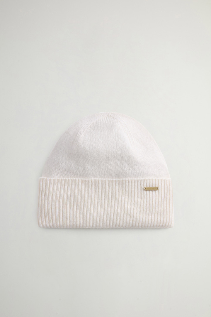 Beanie aus reinem Kaschmir Weiß photo 1 | Woolrich