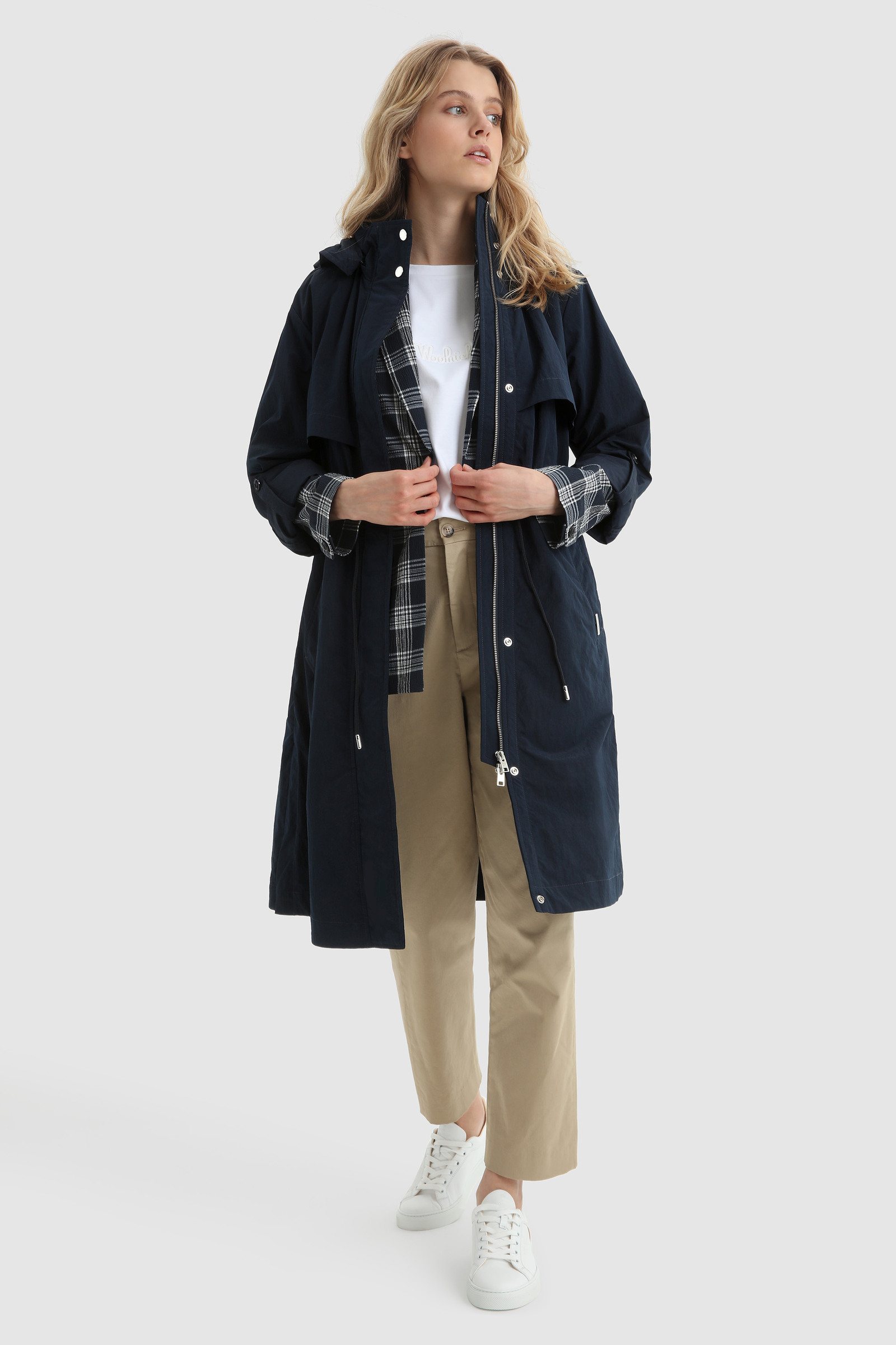 Briar Light Parka with Detachable Hood Blue photo 2 | Woolrich