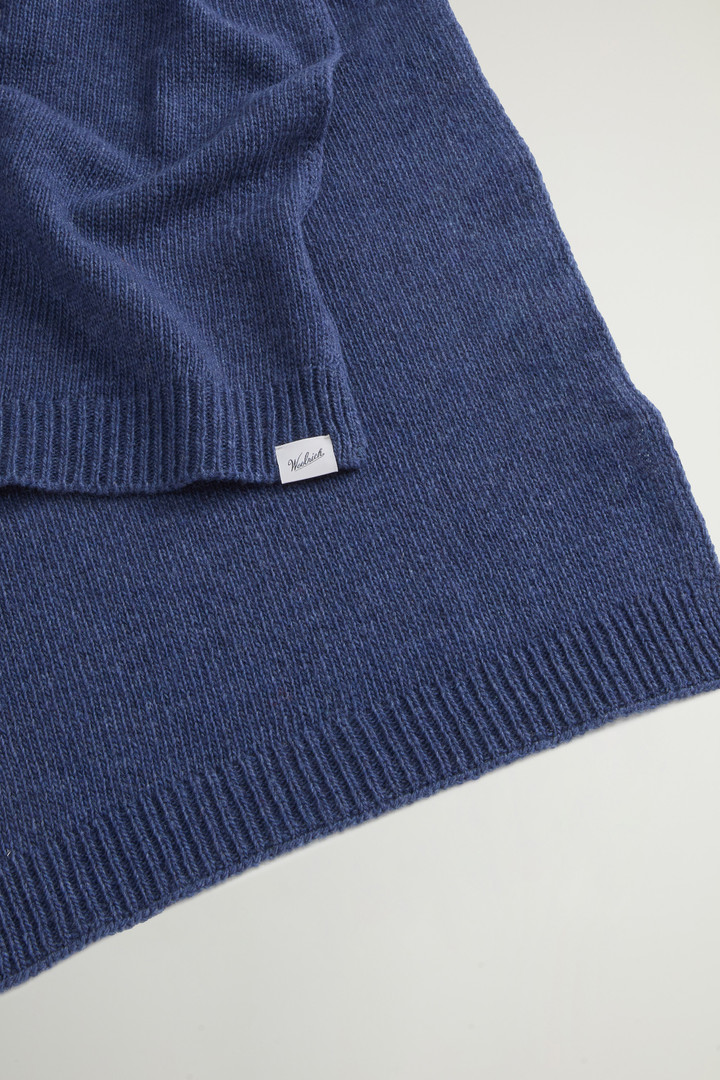 Merino Virgin Wool-Blend Scarf Blue photo 3 | Woolrich