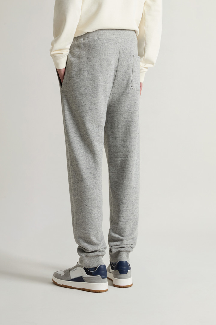 Pantalon en pur coton mouliné molletonné Gris photo 3 | Woolrich