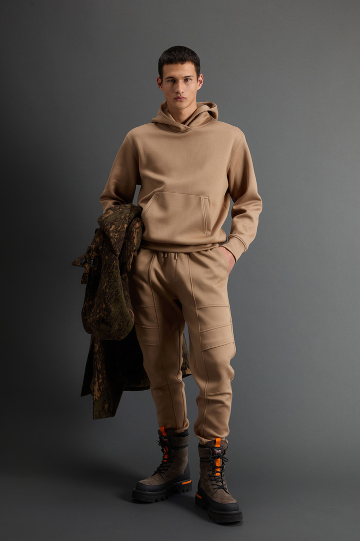 Wool-Blend Hoodie with Pouch Pocket by Todd Snyder Brown photo 2 | Woolrich