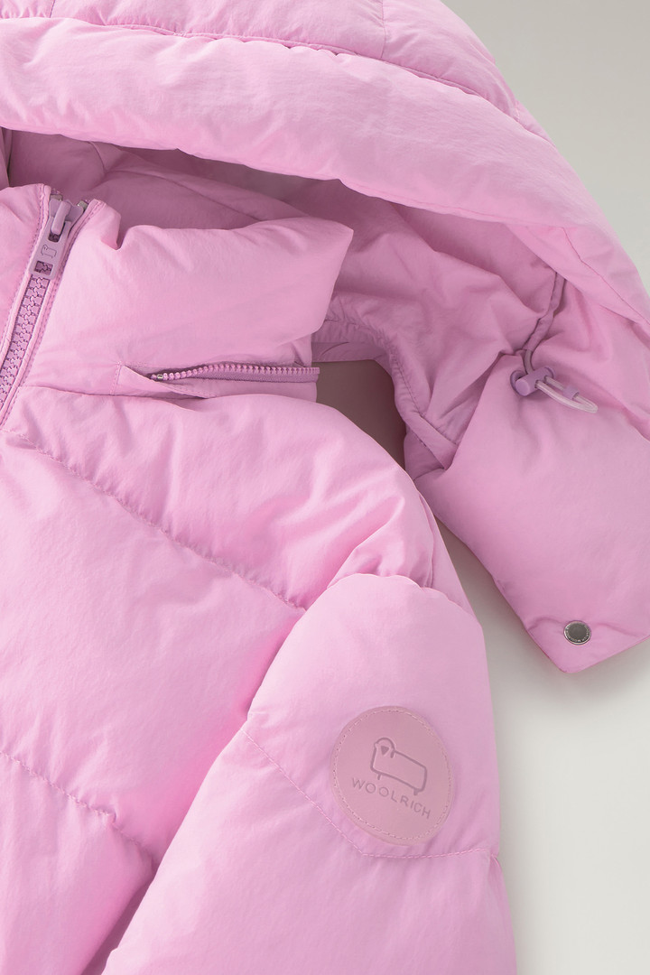 Quilted Down Jacket in Eco Taslan Nylon with Detachable Hood Pink photo 7 | Woolrich