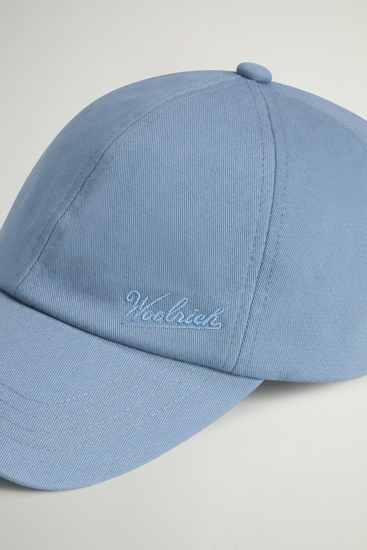 Cotton Twill Cap with Embroidered Logo Blue photo 3 | Woolrich