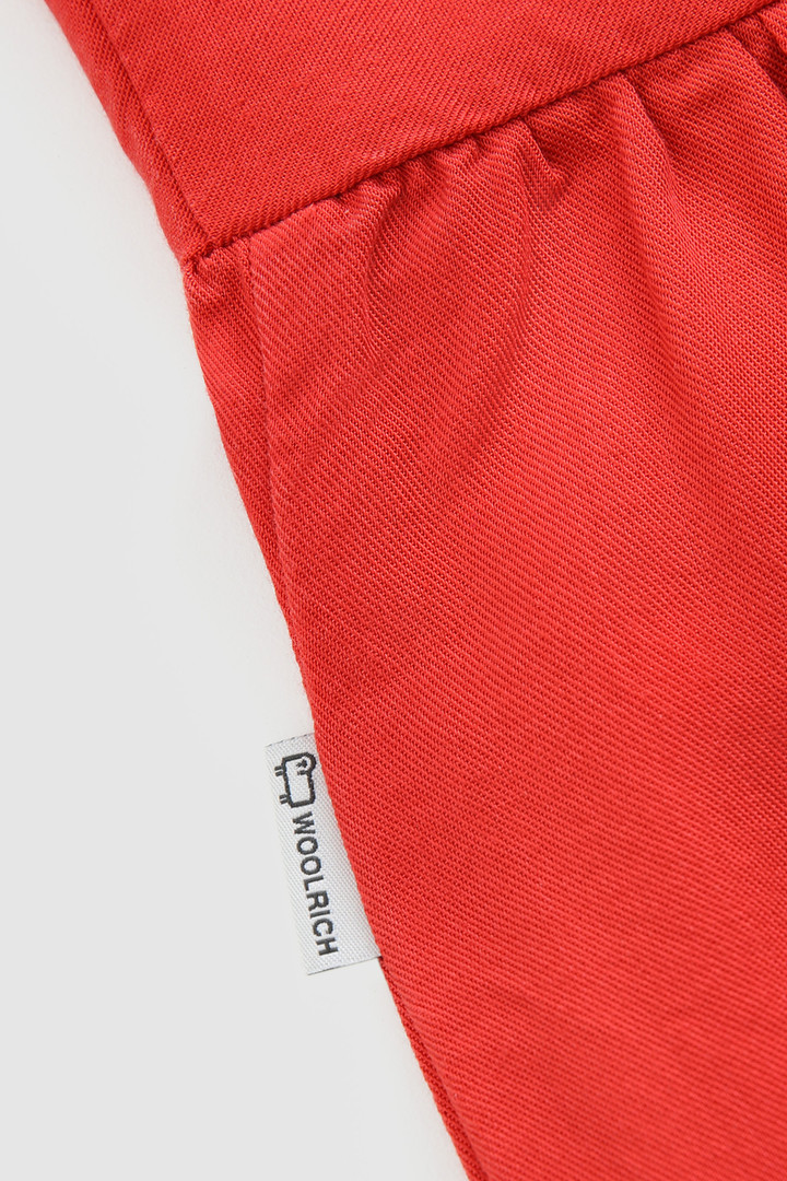 Robe longue à manches courtes pour fille rouge photo 4 | Woolrich