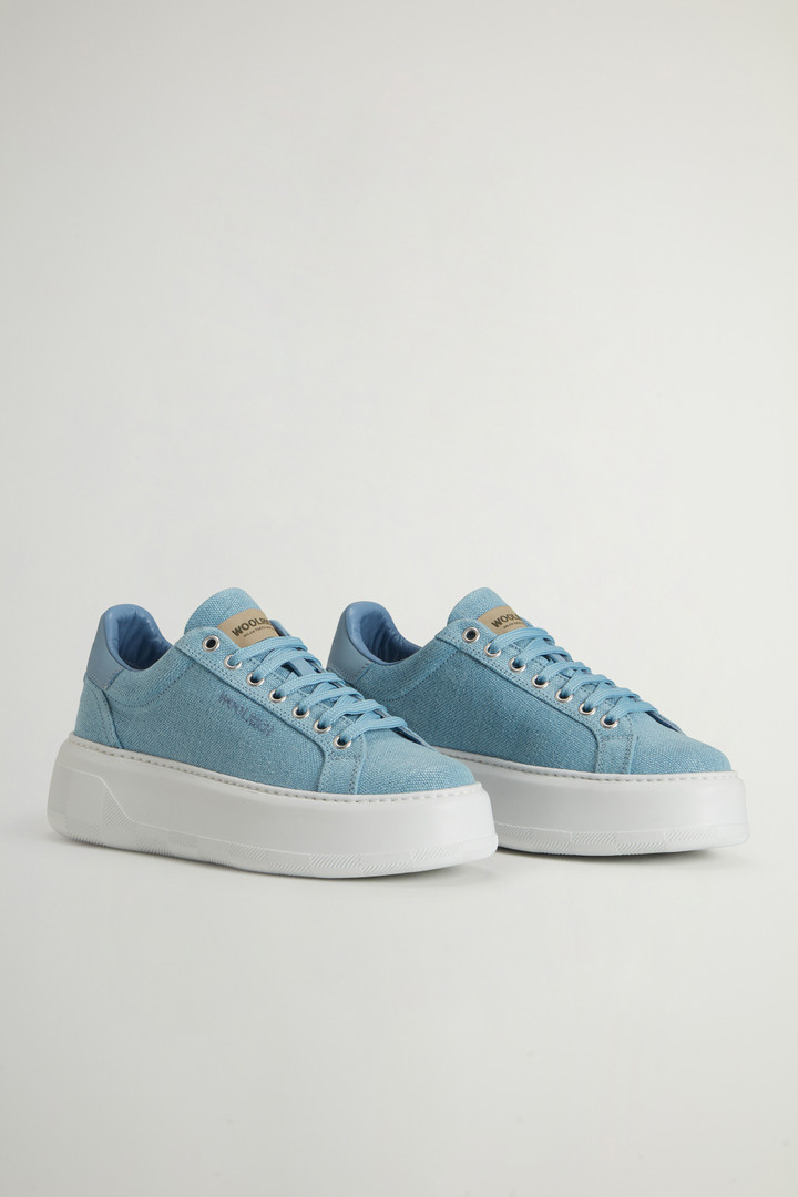 Chunky Court Cotton Sneakers Blue photo 2 | Woolrich