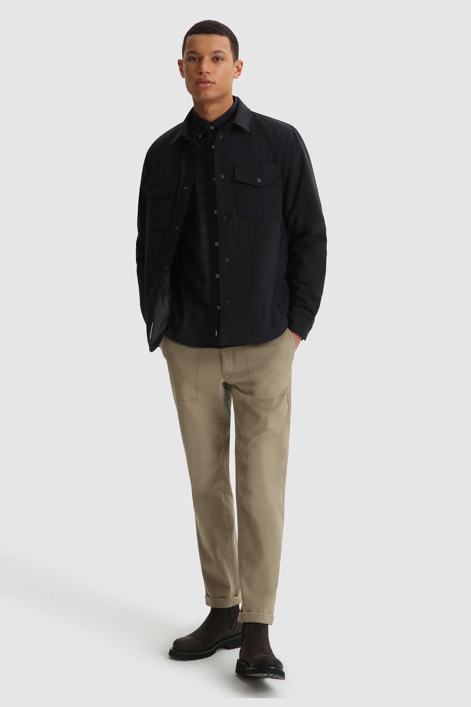 Camicia Traditional in flanella di cotone