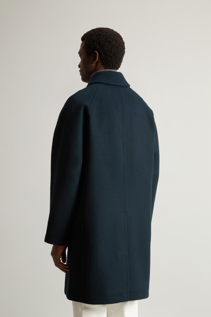 Melton Virgin Wool Blend Coat Blue photo 3 | Woolrich