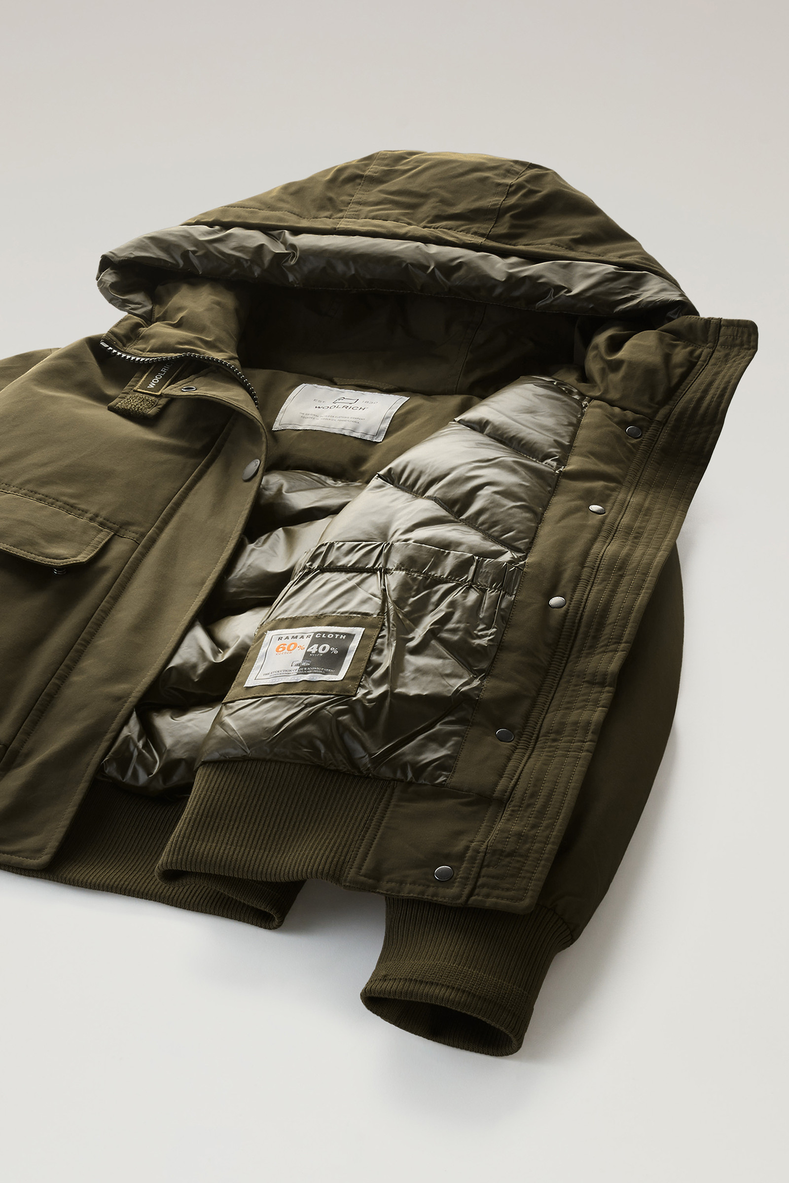 Arctic Bomber aus Ramar Cloth grün photo 9 | Woolrich