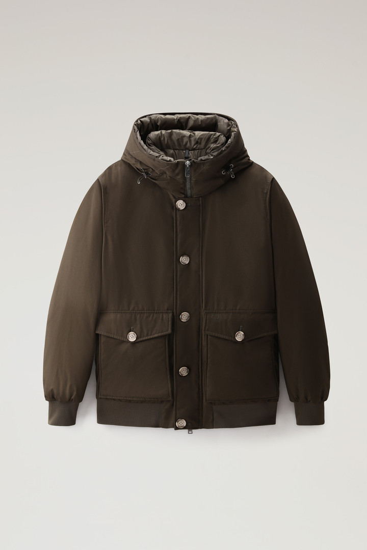 Byrd Down Short Hooded Jacket Green photo 1 | Woolrich