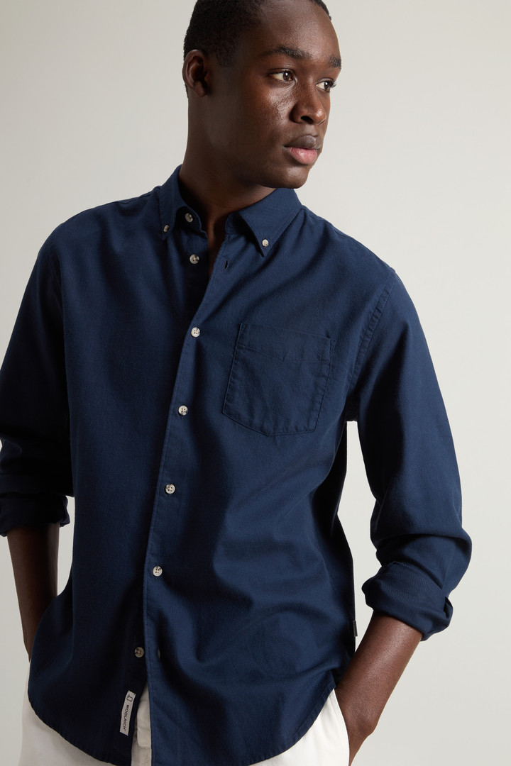 Madras-Karo-Shirt aus leichtem Flanell Blau photo 4 | Woolrich