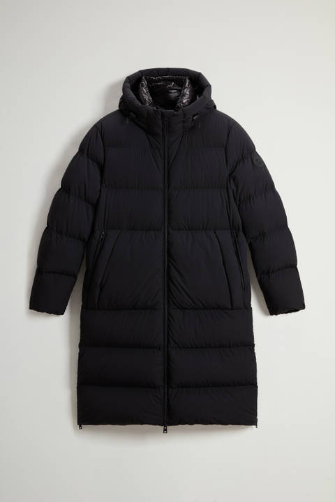 Sierra Supreme Long Parka in Stretch Nylon Black photo 2 | Woolrich