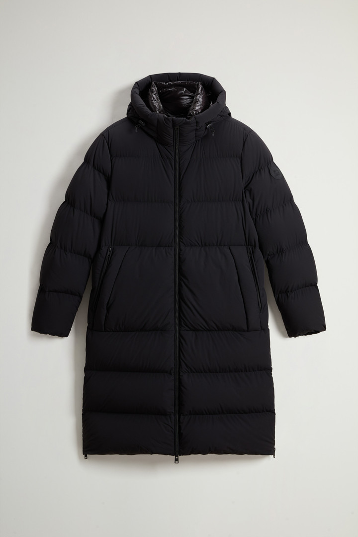 Sierra Supreme Parka lungo in nylon elasticizzato Nero photo 5 | Woolrich