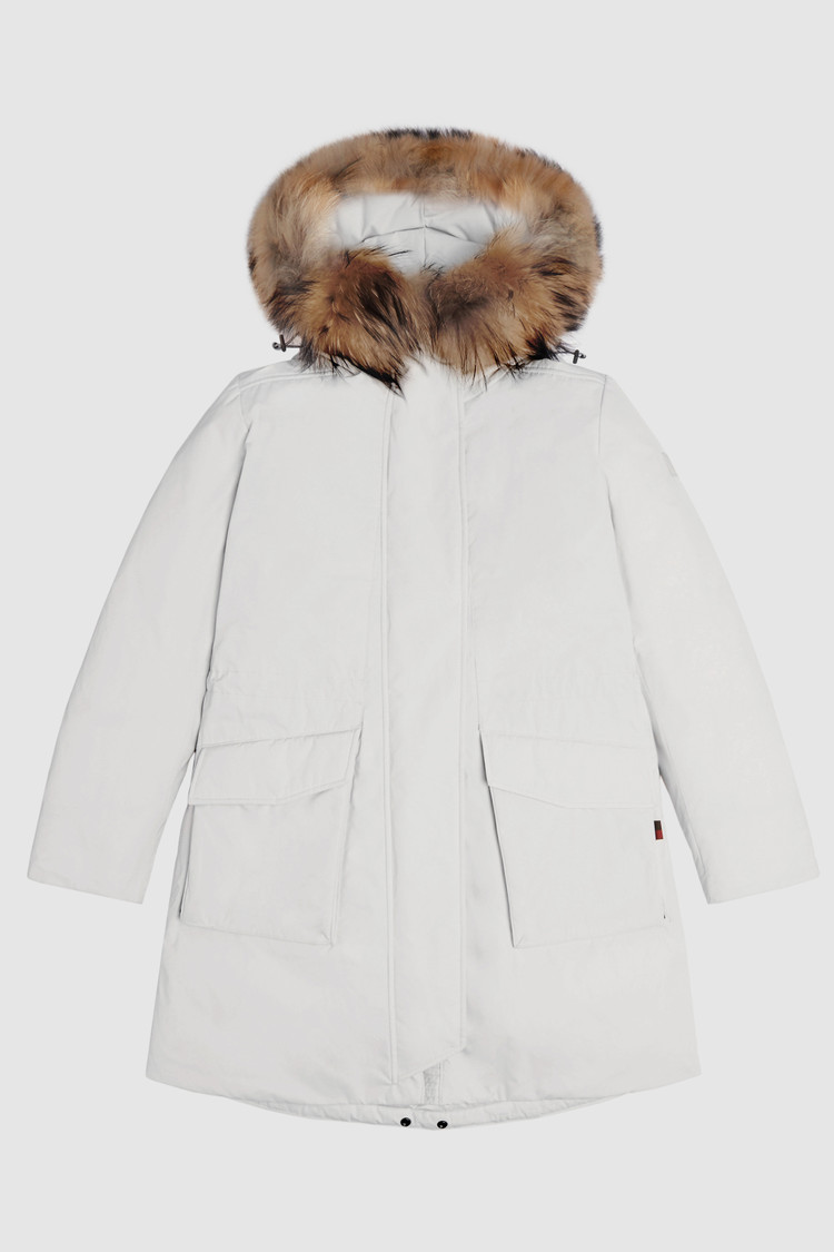 Military Parka with racoon fur
