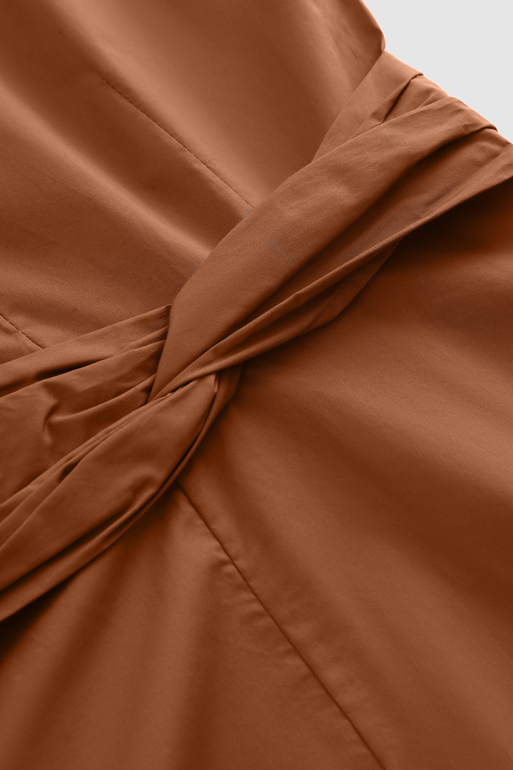 Short dress in cotton poplin Brown photo 8 | Woolrich