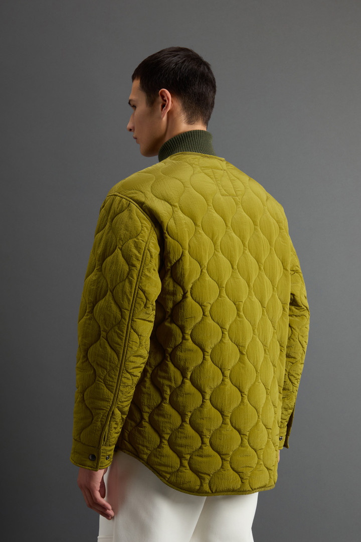 Lightweight Down Jacket in Waxed Ripstop Nylon by Todd Snyder Yellow photo 3 | Woolrich