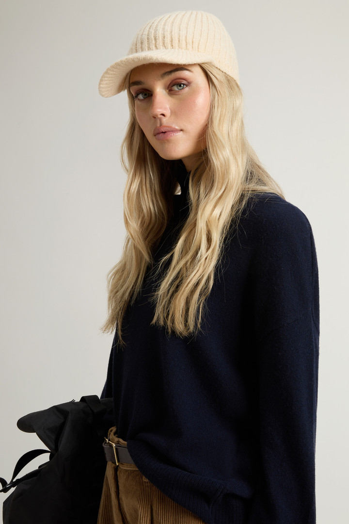 Turtleneck Sweater in Virgin Wool and Cashmere Blend Blue photo 4 | Woolrich