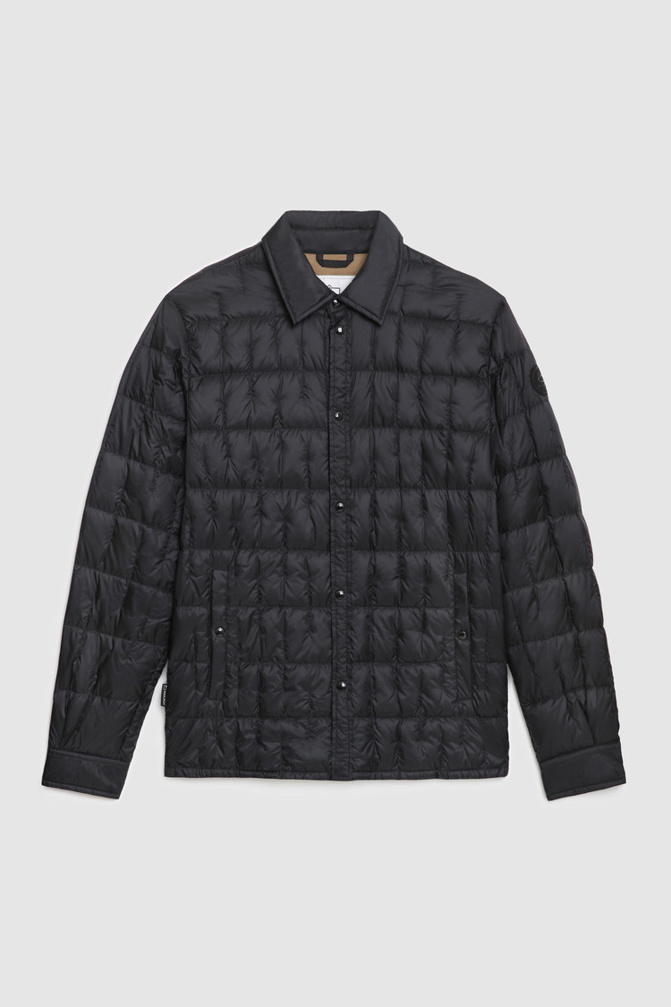 Deepsix packable overshirt in recycled nylon