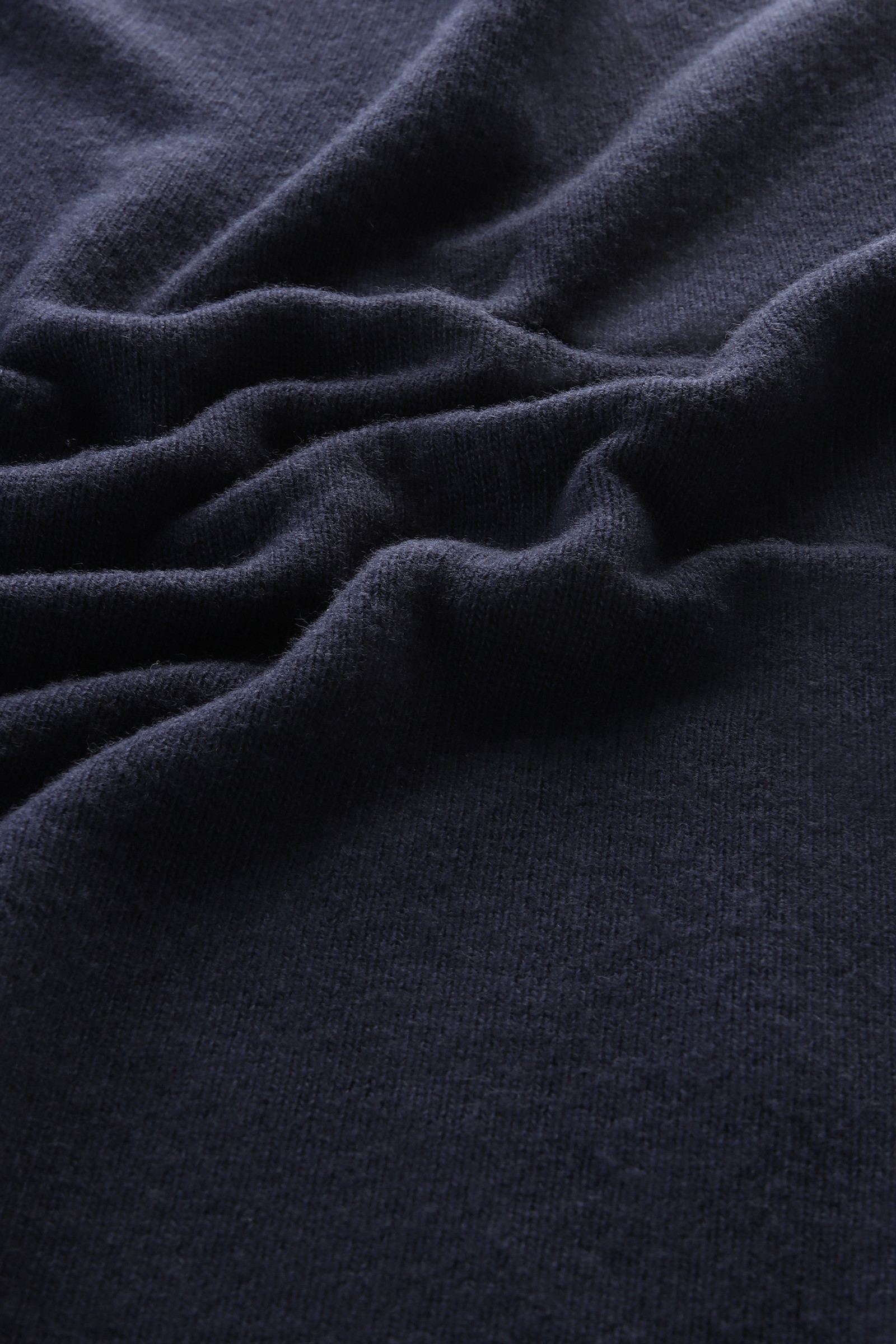 Achteraf geverfde trui met ronde hals van scheerwol blauw photo 9 | Woolrich