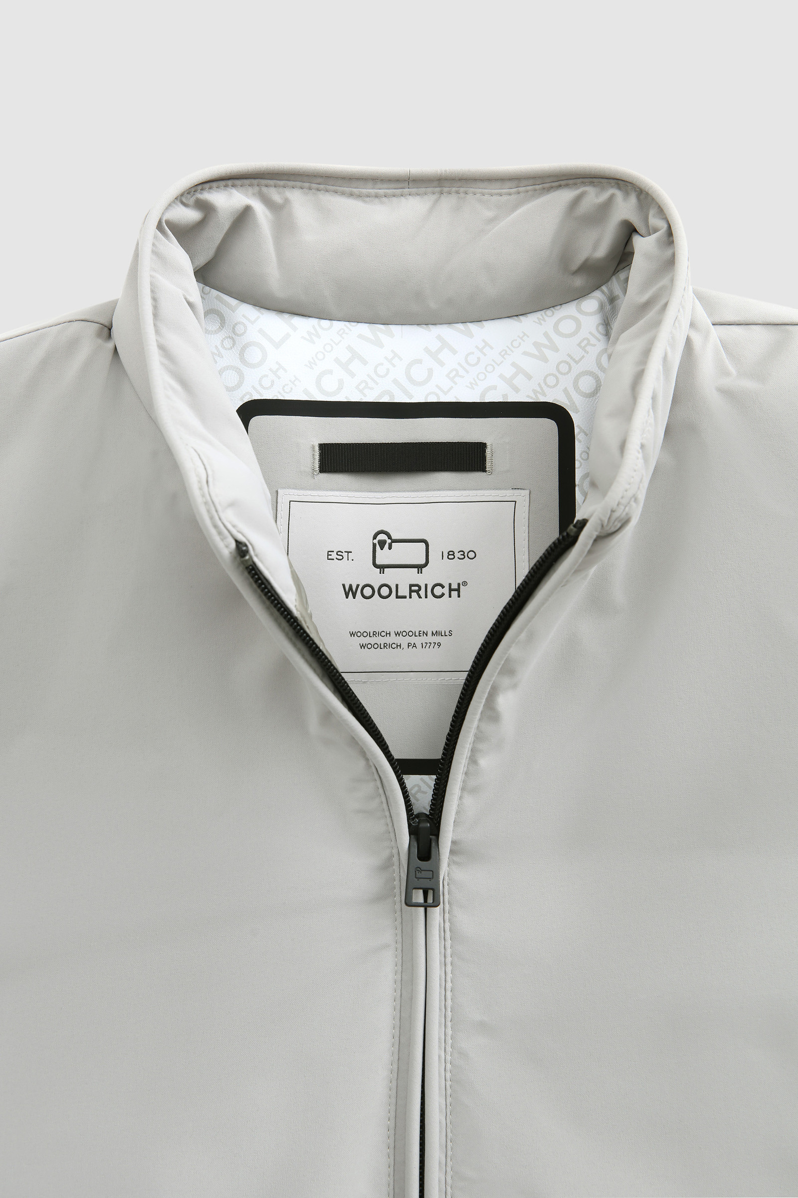 Zweilagige, wattierte Sailing-Bomberjacke Grau photo 5 | Woolrich