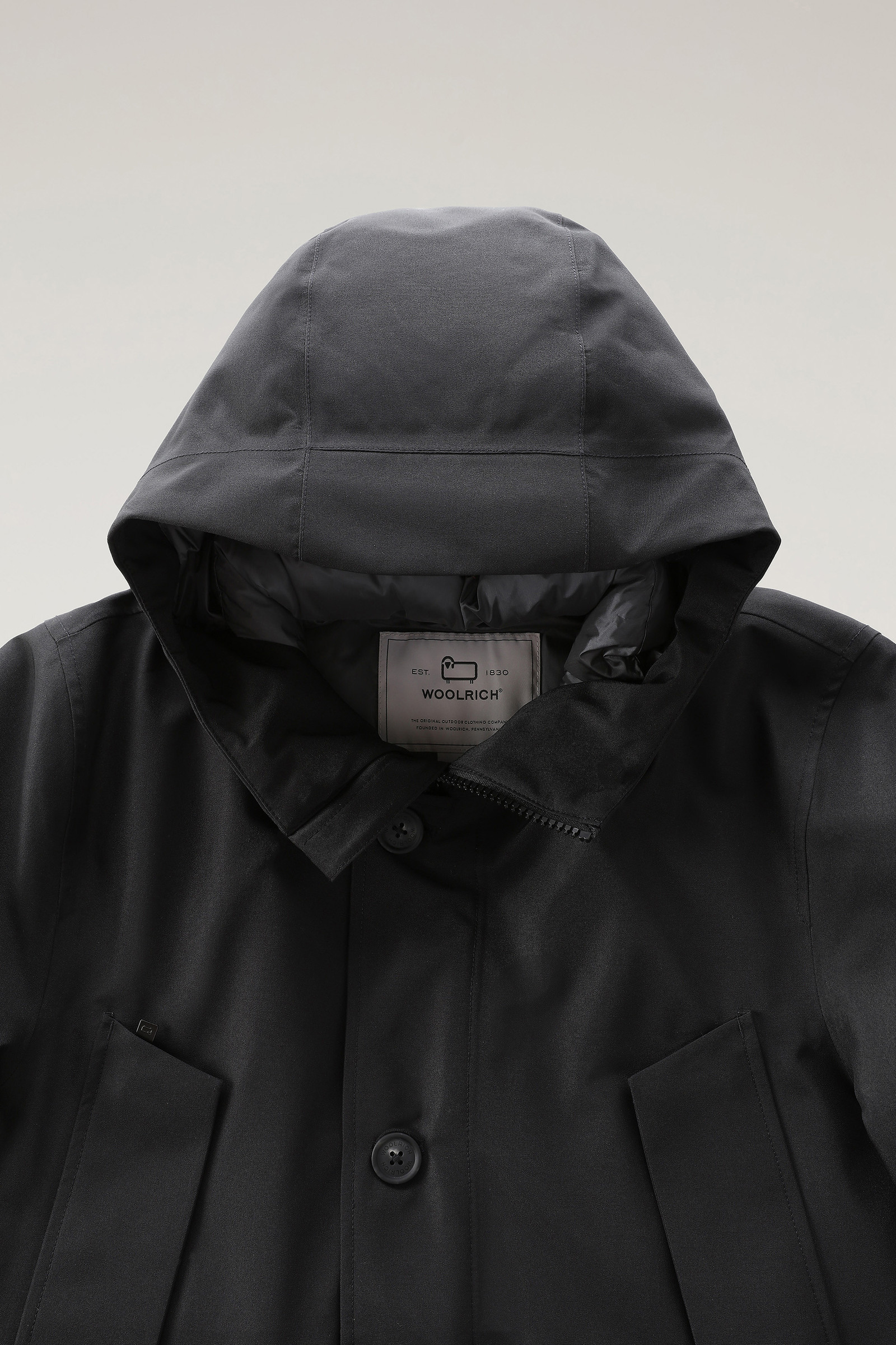 Men's Mountain GORE-TEX Waterproof Parka with Hood Black | Woolrich PT