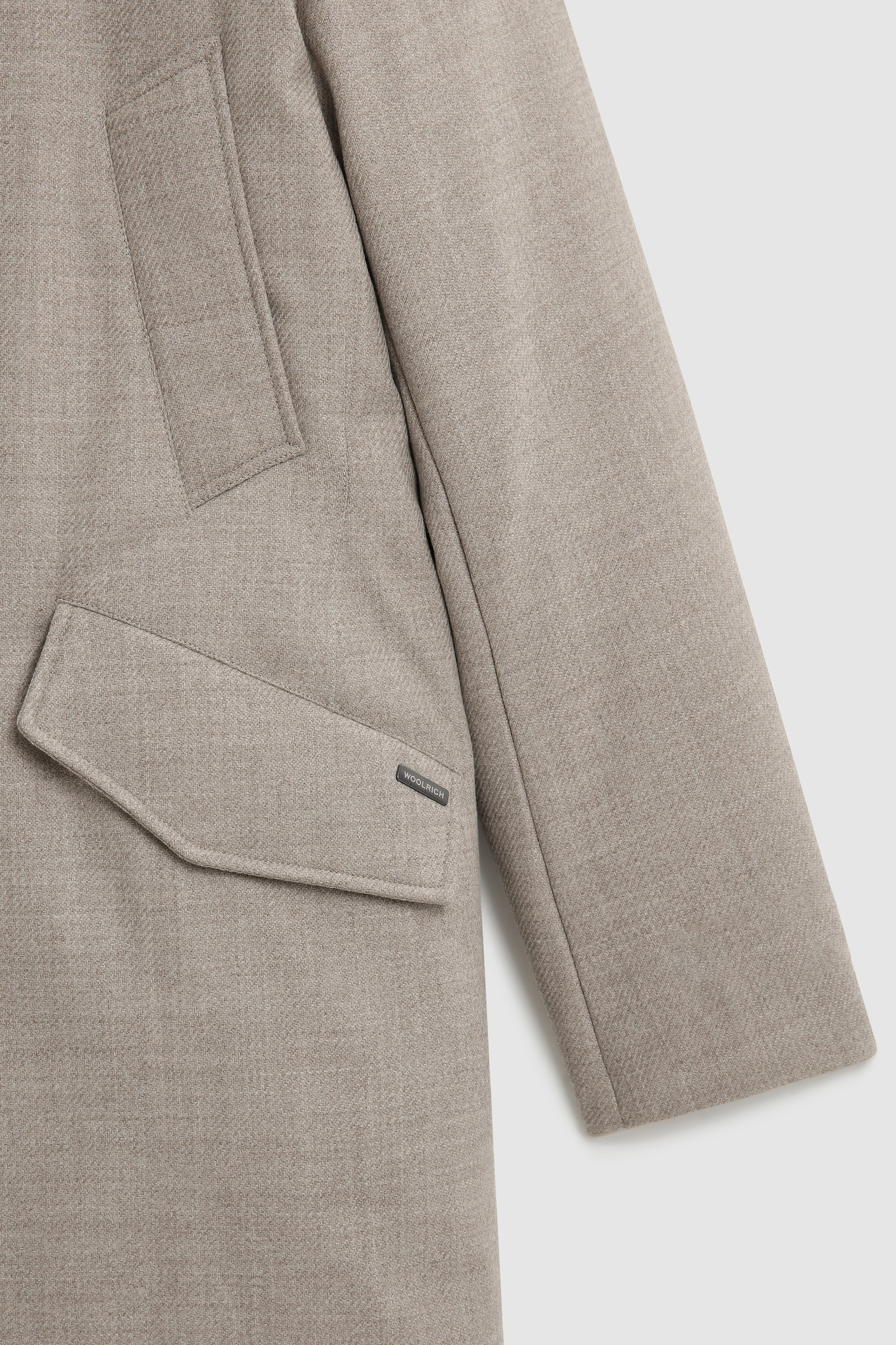 Luxe Polar Parka van Italiaanse ecologische wol geraft met een Loro Piana-stof Grey photo 8 | Woolrich