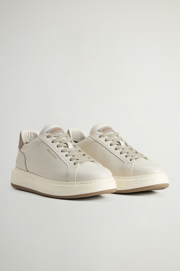 Arrow Sneakers in Tumbled Leather White photo 2 | Woolrich