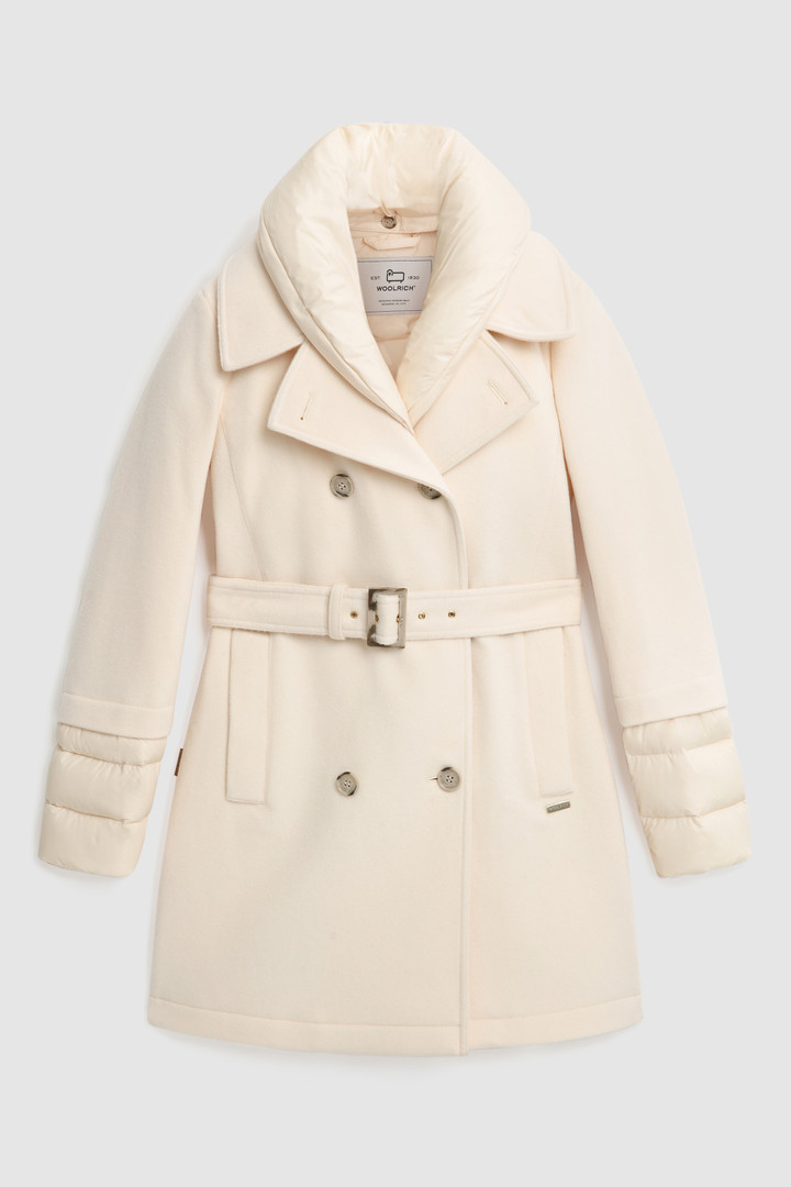 Trench Kuna in misto lana italiana con cintura