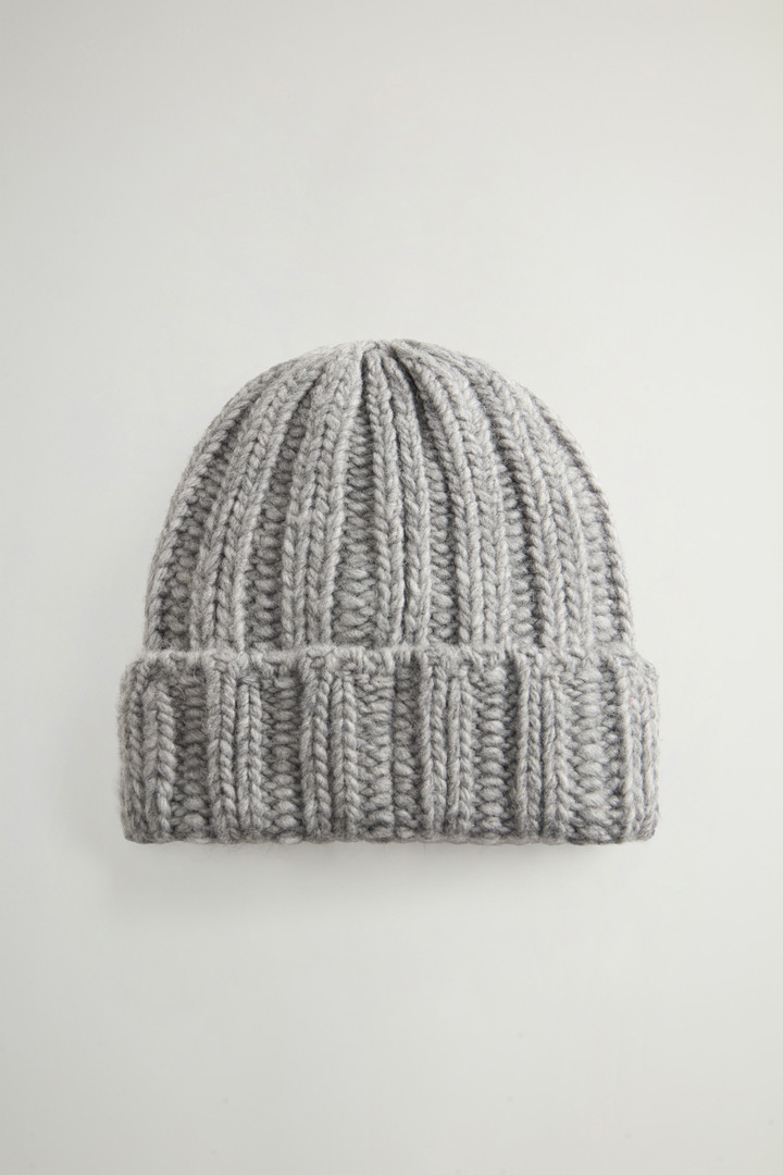 Beanie in Rippoptik aus Alpaka-Wollmischung Grau photo 2 | Woolrich