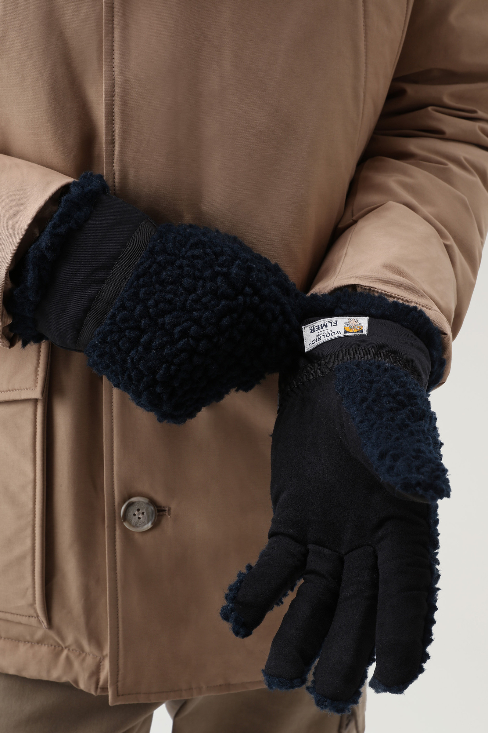 Gewoon zuiverheid rekenkundig Men's Gloves in Sherpa - Elmer / Woolrich Blue | Woolrich USA