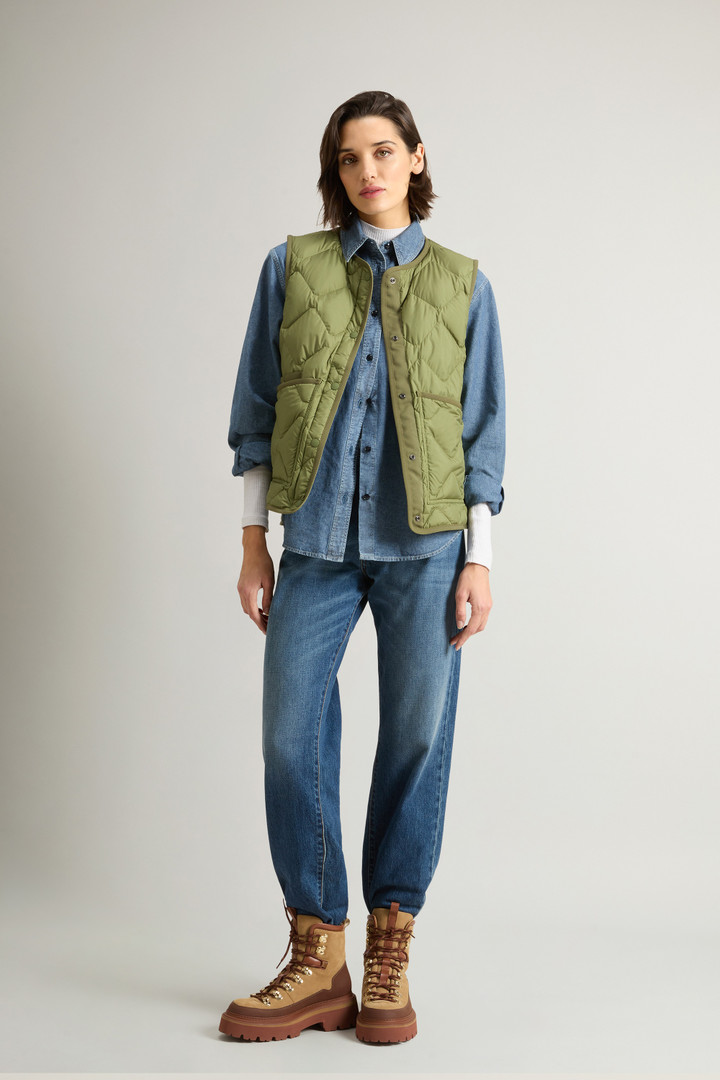 Veste sans manches Heritage avec matelassage en losange Vert photo 2 | Woolrich