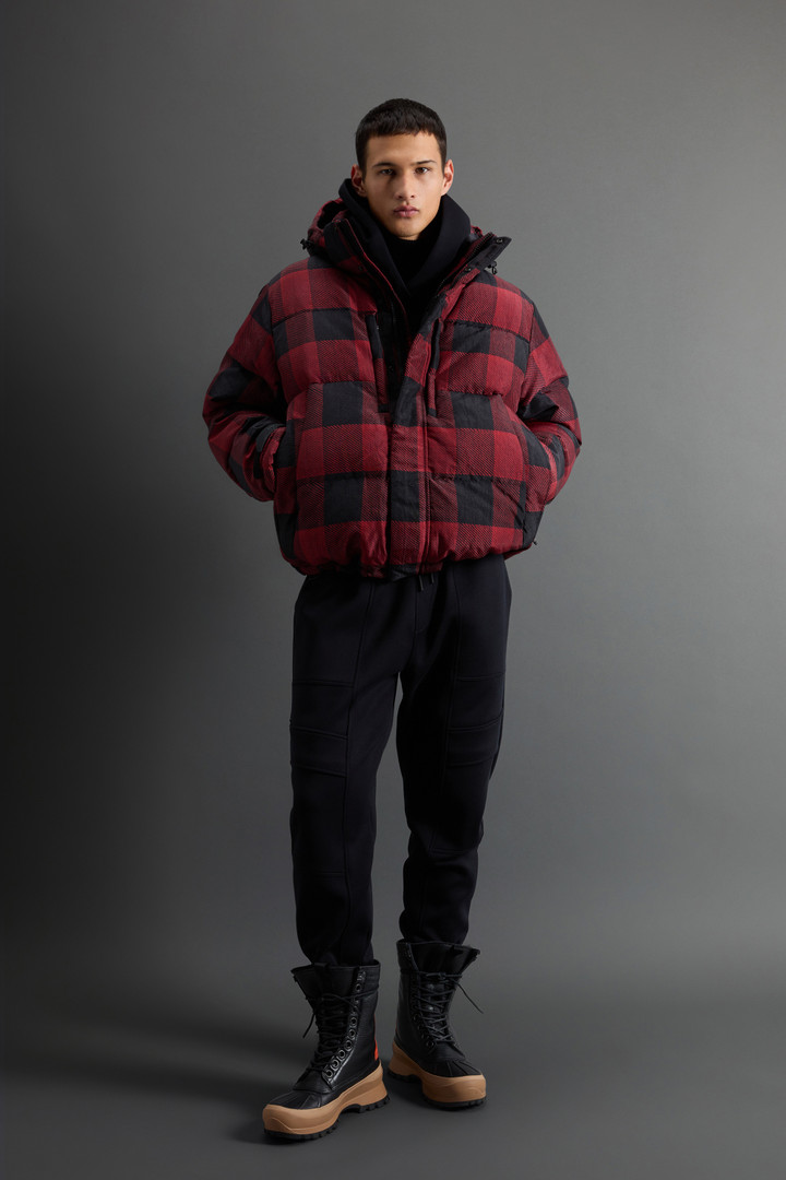 Short Check Parka in Olmetex Nylon by Todd Snyder Multicolor photo 2 | Woolrich