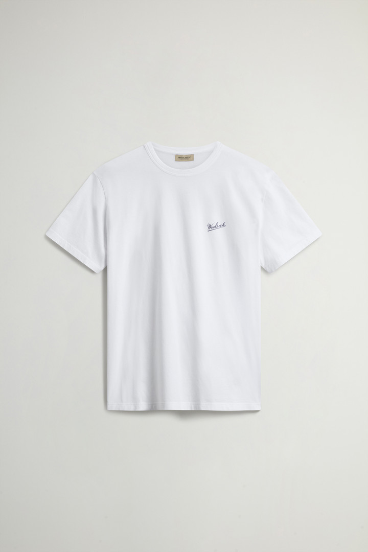 Pure Cotton T-Shirt with Logo White photo 5 | Woolrich