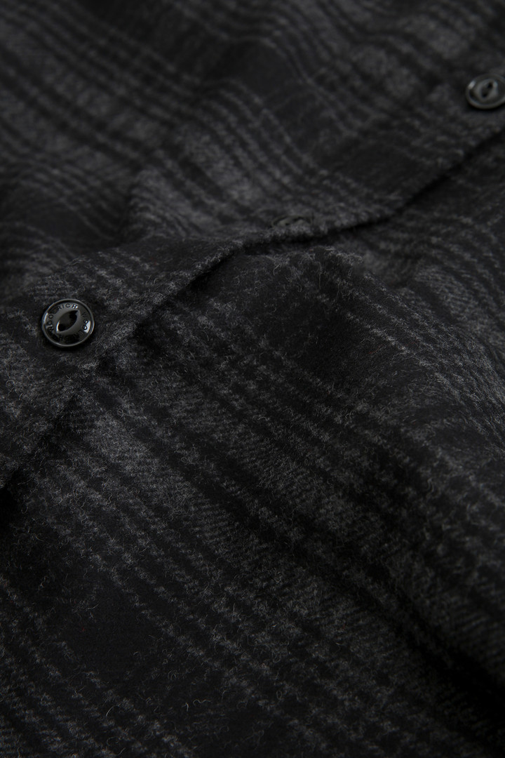Alaskan Melton Shirt in recycled Italian wool