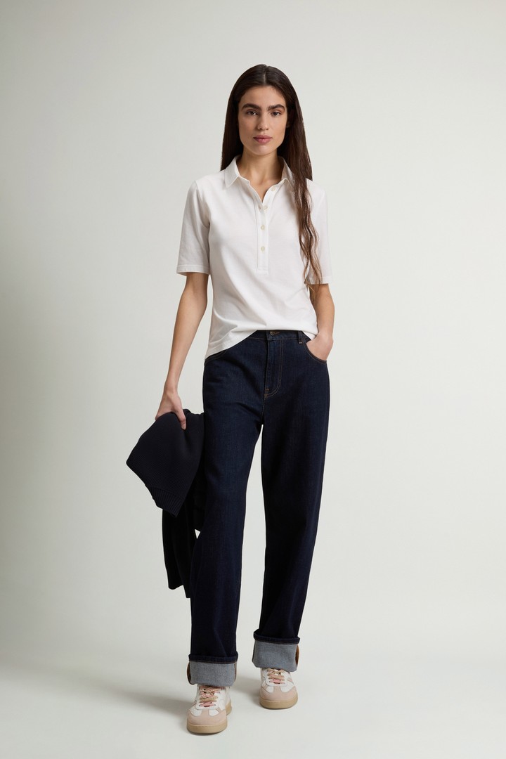 LUXE JERSEY POLO White photo 2 | Woolrich