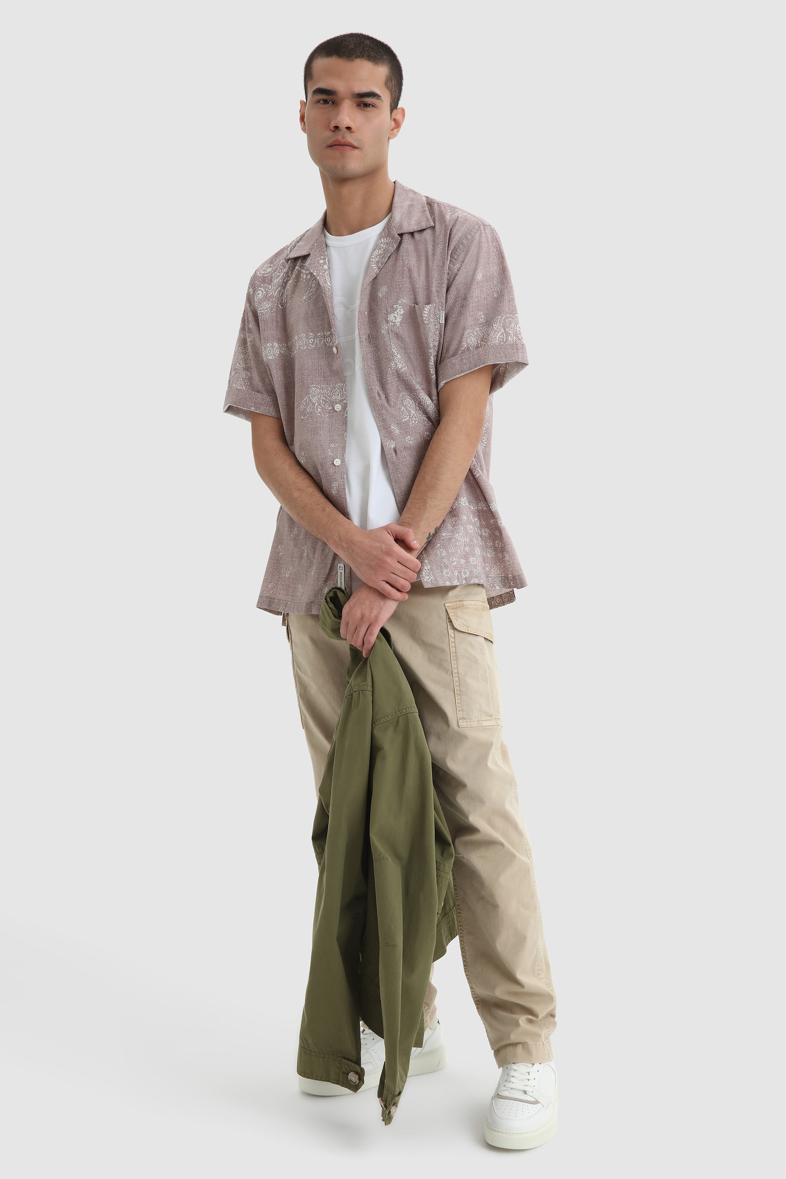 Chemise Bowling à imprimé Paisley rose photo 2 | Woolrich