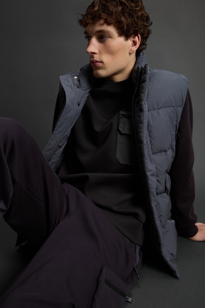 Crewneck Sweatshirt in Cotton Interlock and Nylon Blend by Todd Snyder Black photo 4 | Woolrich