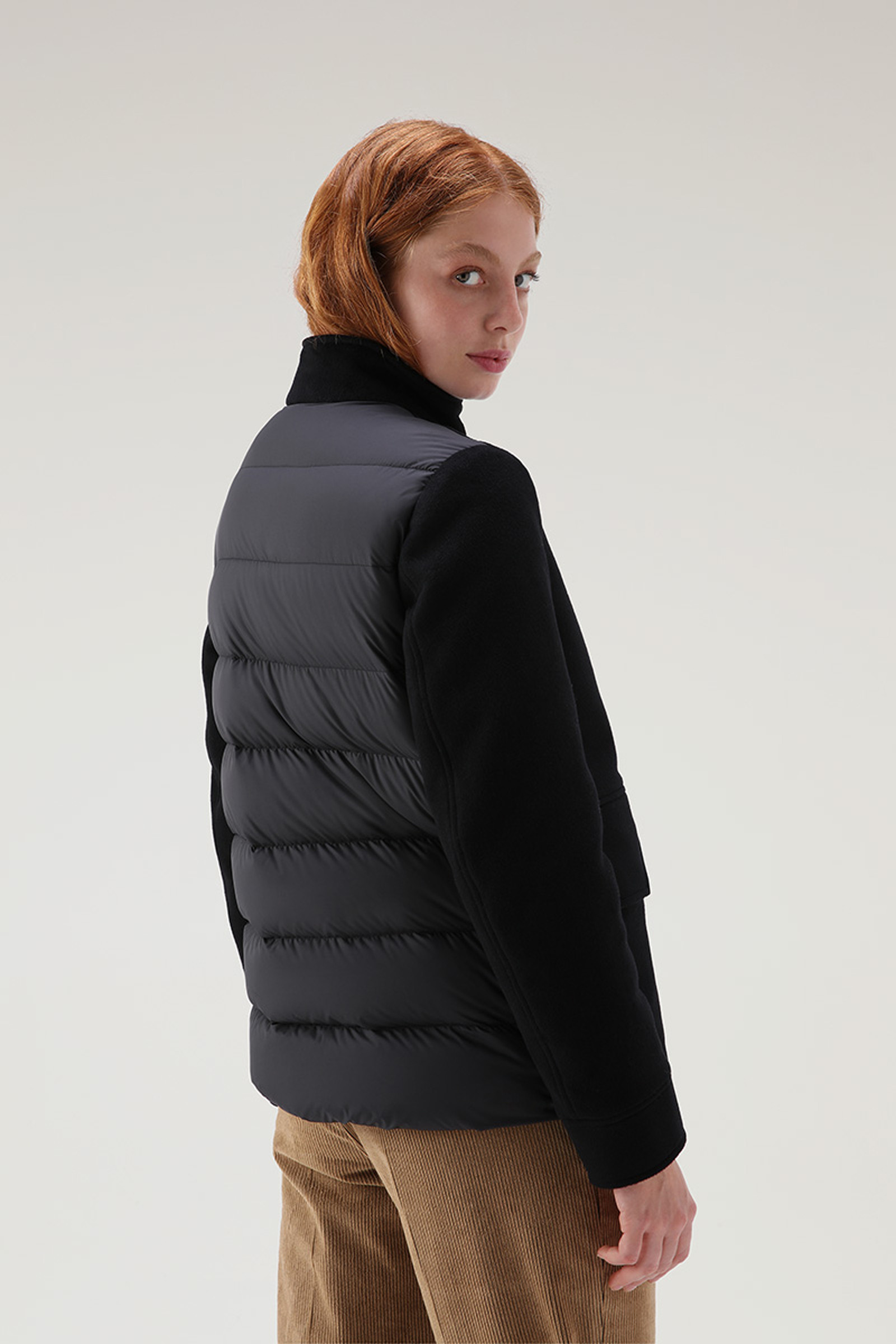 Kuna Jacket in Wool and Cashmere Blend Black photo 3 | Woolrich