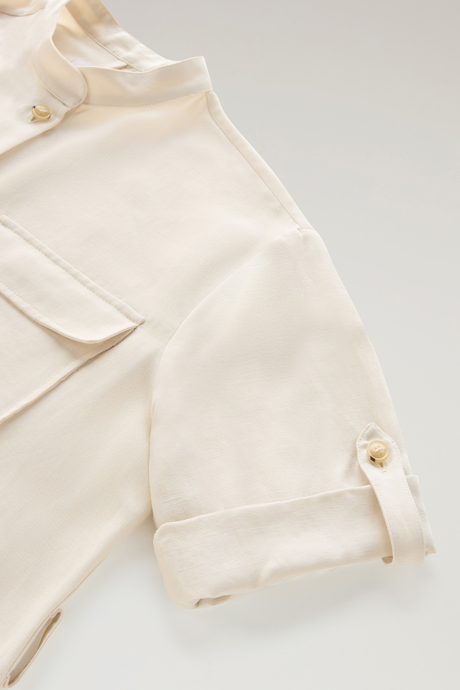 Robe Utility en lin mélangés blanc photo 7 | Woolrich