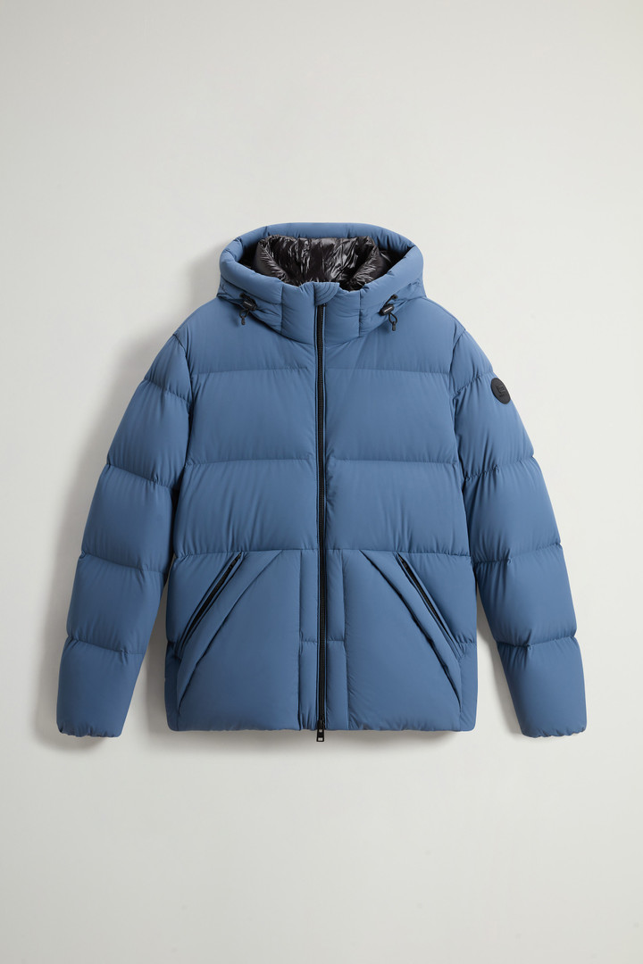 Sierra Supreme Down Jacket in Stretch Nylon Blue photo 5 | Woolrich