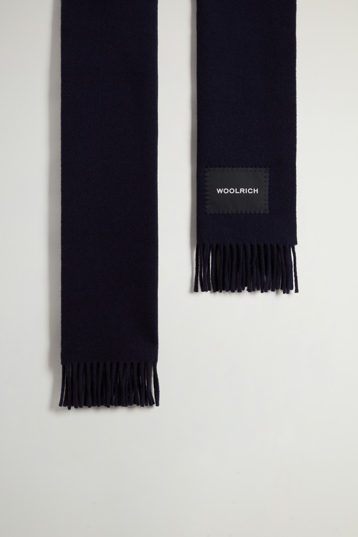 Pure Virgin Wool Scarf Blue photo 2 | Woolrich