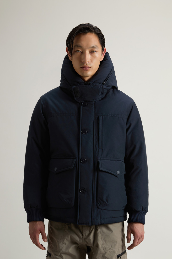 Ramar Cloth Bomber Jacket with Hood Blue photo 1 | Woolrich