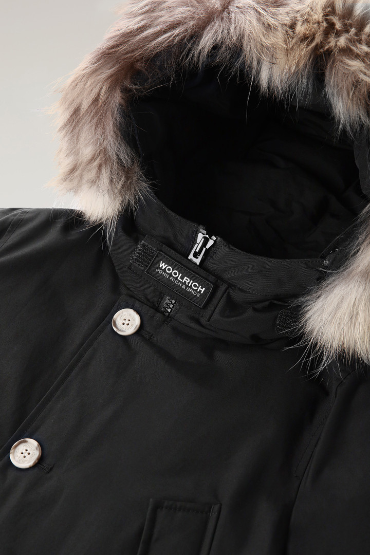 Boy's Arctic Parka in Ramar Cloth with Detachable Fur Black photo 4 | Woolrich